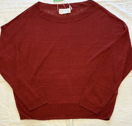 夏まで涼しい麻のニット♪(IBLUES)