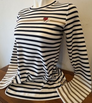 大人のストライプ長袖カットソー♪(MARCCAIN)