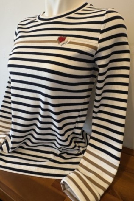 大人のストライプ長袖カットソー♪(MARCCAIN)