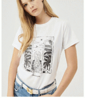 夏らしい爽やかなデザインTシャツ♪(MARELLA)