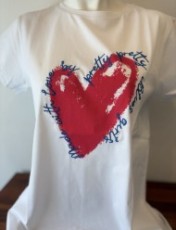 夏に映えるハート柄Tシャツ♪(IBLUES)