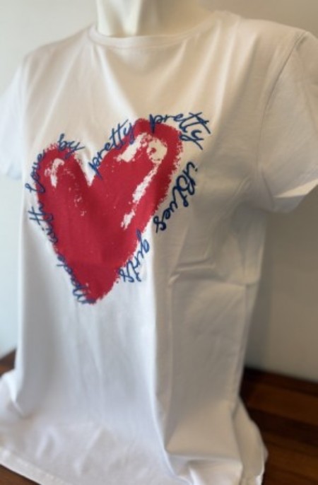 夏に映えるハート柄Tシャツ♪(IBLUES)