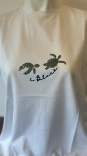 夏にぴったり!涼しげな亀さんTシャツ♪(IBLUES)