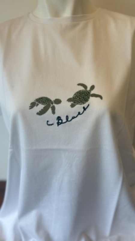 夏にぴったり!涼しげな亀さんTシャツ♪(IBLUES)