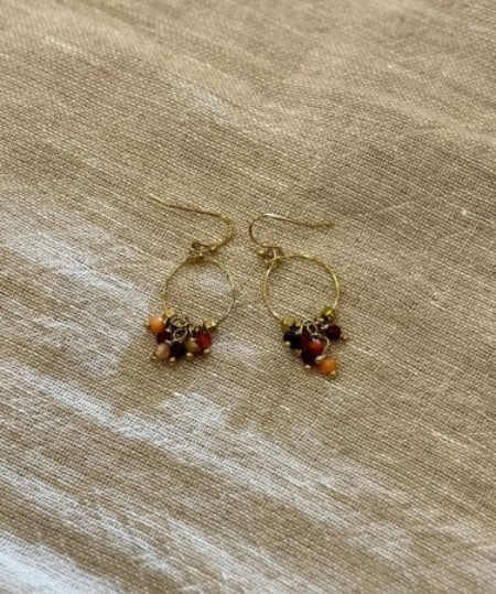 華やかな揺れるピアス♪(フランス製)