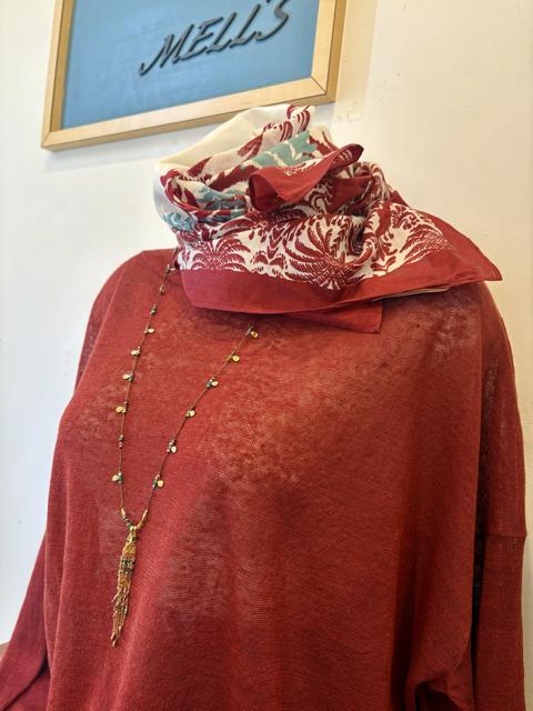 夏まで涼しい麻のニット♪(IBLUES)