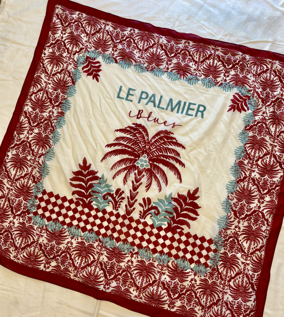 一年中使える綿絹素材のスカーフ♪(IBLUES)