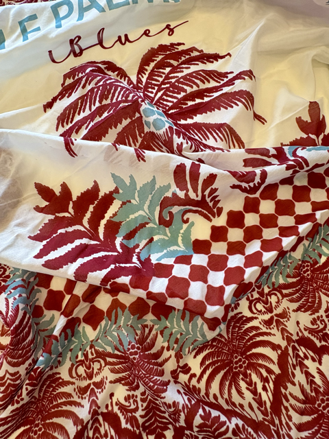 一年中使える綿絹素材のスカーフ♪(IBLUES)